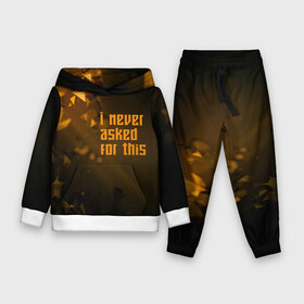 Детский костюм 3D (с толстовкой) с принтом I never asked for this в городе Новоалтайск,  |  | Тематика изображения на принте: deus ex: human revolution | абстракция | адам дженсен | игры | цитата