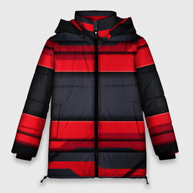 Женская зимняя куртка Oversize с принтом Red and Black 3D abstract в городе Новоалтайск, верх — 100% полиэстер; подкладка — 100% полиэстер; утеплитель — 100% полиэстер | длина ниже бедра, силуэт Оверсайз. Есть воротник-стойка, отстегивающийся капюшон и ветрозащитная планка. 

Боковые карманы с листочкой на кнопках и внутренний карман на молнии | luxury | versace | vip | абстракция | версаче | вип | паттерн | роскошь | текстуры
