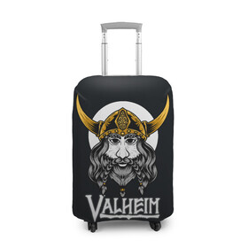 Чехол для чемодана 3D с принтом Valheim Viking в городе Новоалтайск, 86% полиэфир, 14% спандекс | двустороннее нанесение принта, прорези для ручек и колес | fantasy | mmo | valheim | valve | валхейм | вальхейм | викинги | выживалка | игра | королевская битва | ммо | ролевая игра | фэнтази
