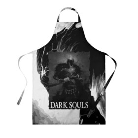 Фартук 3D с принтом DARKSOULS | ТЁМНЫЙ РЫЦАРЬ в городе Новоалтайск, 100% полиэстер | общий размер — 65 х 85 см, ширина нагрудника — 26 см, горловина — 53 см, длина завязок — 54 см, общий обхват в поясе — 173 см. Принт на завязках и на горловине наносится с двух сторон, на основной части фартука — только с внешней стороны | dark souls | darksouls | tegunvte | демоны | рыцарь | средневековье | темные души