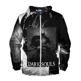 Мужская ветровка 3D с принтом DARKSOULS | ТЁМНЫЙ РЫЦАРЬ в городе Новоалтайск, 100% полиэстер | подол и капюшон оформлены резинкой с фиксаторами, два кармана без застежек по бокам, один потайной карман на груди | Тематика изображения на принте: dark souls | darksouls | tegunvte | демоны | рыцарь | средневековье | темные души