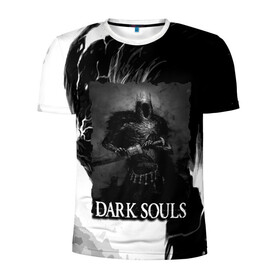 Мужская футболка 3D спортивная с принтом DARKSOULS | ТЁМНЫЙ РЫЦАРЬ в городе Новоалтайск, 100% полиэстер с улучшенными характеристиками | приталенный силуэт, круглая горловина, широкие плечи, сужается к линии бедра | dark souls | darksouls | tegunvte | демоны | рыцарь | средневековье | темные души
