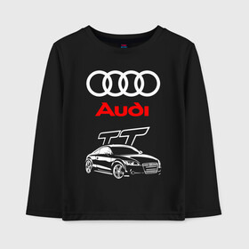 Детский лонгслив хлопок с принтом AUDI TT / АУДИ ТТ / СПОРТ в городе Новоалтайск, 100% хлопок | круглый вырез горловины, полуприлегающий силуэт, длина до линии бедер | audi | car | q5 | q6 | q7 | rs | sportcar | tt | а3 | а4 | а6 | а8 | авто | автомобиль | ауди | рс | спорт | спорткар | тт.