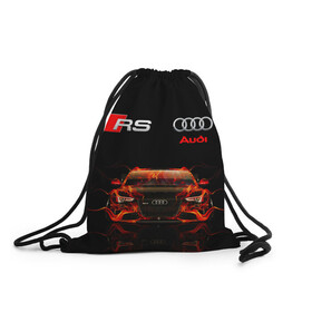 Рюкзак-мешок 3D с принтом AUDI RS 5 FIRE / АУДИ РС 5 в городе Новоалтайск, 100% полиэстер | плотность ткани — 200 г/м2, размер — 35 х 45 см; лямки — толстые шнурки, застежка на шнуровке, без карманов и подкладки | audi | car | fire. | q5 | q6 | q7 | rs 5 | sportcar | а3 | а4 | а6 | а8 | авто | автомобиль | ауди | огонь | рс 5 | спорт | спорткар