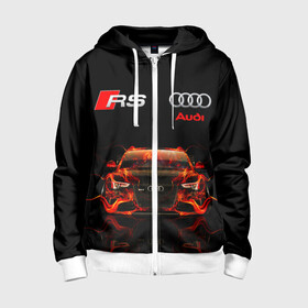 Детская толстовка 3D на молнии с принтом AUDI RS 5 FIRE / АУДИ РС 5 в городе Новоалтайск, 100% полиэстер |  манжеты и пояс оформлены широкой мягкой резинкой, двухслойный капюшон со шнурком для регулировки, спереди карманы и застежка-молния
 | audi | car | fire. | q5 | q6 | q7 | rs 5 | sportcar | а3 | а4 | а6 | а8 | авто | автомобиль | ауди | огонь | рс 5 | спорт | спорткар