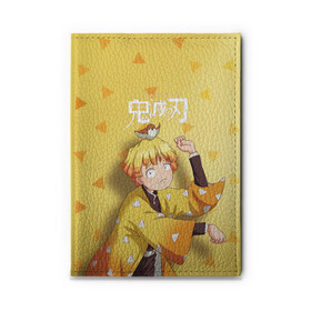 Обложка для автодокументов с принтом Zenitsu Agatsuma Kimetsu no Yaiba в городе Новоалтайск, натуральная кожа |  размер 19,9*13 см; внутри 4 больших “конверта” для документов и один маленький отдел — туда идеально встанут права | demon slayer | kamado | kimetsu no yaiba | nezuko | tanjiro | аниме | гию томиока | зеницу агацума | иноске хашибира | камадо | клинок | корзинная девочка | манга | музан кибуцуджи | незуко | рассекающий демонов | танджиро