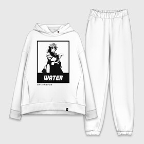 Женский костюм хлопок Oversize с принтом WATER Giyu Tomioka в городе Новоалтайск,  |  | demon slayer | kamado | kimetsu no yaiba | nezuko | tanjiro | аниме | гию томиока | зеницу агацума | иноске хашибира | камадо | клинок | корзинная девочка | манга | музан кибуцуджи | незуко | рассекающий демонов | танджиро