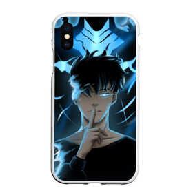 Чехол для iPhone XS Max матовый с принтом Solo leveling Manga в городе Новоалтайск, Силикон | Область печати: задняя сторона чехла, без боковых панелей | Тематика изображения на принте: anime | manga | solo leveling | аниме | манга | поднятие уровня в одиночку | улыбка | хэллоуин