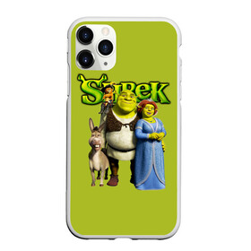 Чехол для iPhone 11 Pro матовый с принтом Шрек Shrek в городе Новоалтайск, Силикон |  | cartoon | fiona | shrek | болото | детям | комедия | кот в сапогах | мультик | огр | осел | персонажи мультфильмов | тролль | фиона | шрек