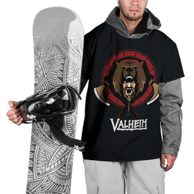 Накидка на куртку 3D с принтом Valheim Viking Bear в городе Новоалтайск, 100% полиэстер |  | fantasy | mmo | valheim | valve | валхейм | вальхейм | викинги | выживалка | игра | королевская битва | ммо | ролевая игра | фэнтази