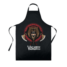 Фартук 3D с принтом Valheim Viking Bear в городе Новоалтайск, 100% полиэстер | общий размер — 65 х 85 см, ширина нагрудника — 26 см, горловина — 53 см, длина завязок — 54 см, общий обхват в поясе — 173 см. Принт на завязках и на горловине наносится с двух сторон, на основной части фартука — только с внешней стороны | fantasy | mmo | valheim | valve | валхейм | вальхейм | викинги | выживалка | игра | королевская битва | ммо | ролевая игра | фэнтази