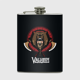 Фляга с принтом Valheim Viking Bear в городе Новоалтайск, металлический корпус | емкость 0,22 л, размер 125 х 94 мм. Виниловая наклейка запечатывается полностью | fantasy | mmo | valheim | valve | валхейм | вальхейм | викинги | выживалка | игра | королевская битва | ммо | ролевая игра | фэнтази