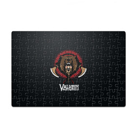 Пазл магнитный 126 элементов с принтом Valheim Viking Bear в городе Новоалтайск, полимерный материал с магнитным слоем | 126 деталей, размер изделия —  180*270 мм | Тематика изображения на принте: fantasy | mmo | valheim | valve | валхейм | вальхейм | викинги | выживалка | игра | королевская битва | ммо | ролевая игра | фэнтази