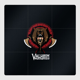 Магнитный плакат 3Х3 с принтом Valheim Viking Bear в городе Новоалтайск, Полимерный материал с магнитным слоем | 9 деталей размером 9*9 см | fantasy | mmo | valheim | valve | валхейм | вальхейм | викинги | выживалка | игра | королевская битва | ммо | ролевая игра | фэнтази