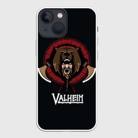 Чехол для iPhone 13 mini с принтом Valheim Viking Bear в городе Новоалтайск,  |  | fantasy | mmo | valheim | valve | валхейм | вальхейм | викинги | выживалка | игра | королевская битва | ммо | ролевая игра | фэнтази
