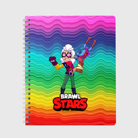 Тетрадь с принтом Белль Belle Brawl Stars в городе Новоалтайск, 100% бумага | 48 листов, плотность листов — 60 г/м2, плотность картонной обложки — 250 г/м2. Листы скреплены сбоку удобной пружинной спиралью. Уголки страниц и обложки скругленные. Цвет линий — светло-серый
 | Тематика изображения на принте: bele | belle | brawl | brawl stars | brawlstars | brawl_stars | squeak | белле | белль | бель | бравл | бравлстарс | писк | сквик