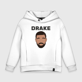 Детское худи Oversize хлопок с принтом DRAKE в городе Новоалтайск, френч-терри — 70% хлопок, 30% полиэстер. Мягкий теплый начес внутри —100% хлопок | боковые карманы, эластичные манжеты и нижняя кромка, капюшон на магнитной кнопке | drake | hotline bling | rap | дрейк | зарубежный реп | реп | рэп
