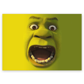 Поздравительная открытка с принтом Shrek Шрек в городе Новоалтайск, 100% бумага | плотность бумаги 280 г/м2, матовая, на обратной стороне линовка и место для марки
 | Тематика изображения на принте: 20 | 4к | boots | cat | donkey | fiona | green | in | me | meme | memes | once | shrek | somebody | told | в | зеленый | кот | лет | мем | мемы | мульт | мультфильм | огр | огры | осел | сапогах | фиона | шрек