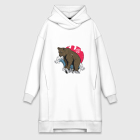 Платье-худи хлопок с принтом Japanese Anime Bear в городе Новоалтайск,  |  | art | bears | great wave | kanji | manga | sun | vintage | аниме | арт | бурый медведь | винтаж | волна | горы | животные | иероглифы | камни | кандзи | манга | медведь | медвежонок | мишка | природа | рисунок | скалы | япония