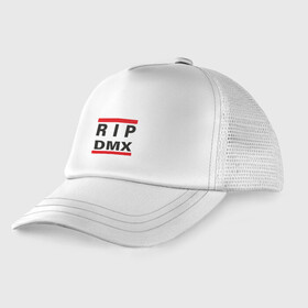 Детская кепка тракер с принтом RIP DMX в городе Новоалтайск, Козырек - 100% хлопок. Кепка - 100% полиэстер, Задняя часть - сетка | универсальный размер, пластиковая застёжка | dmx | dog | earl simmons | hip hop | music | new york | rap | rapper | rip | ruff ryders | диэмикс | музыка | нью йорк | пёс | рэп | рэпер | хипхоп | эрл симмонс