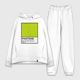 Женский костюм хлопок Oversize с принтом Pantone Shrek в городе Новоалтайск,  |  | cartoon | fiona | shrek | болото | детям | комедия | кот в сапогах | мультик | огр | осел | персонажи мультфильмов | тролль | фиона | шрек