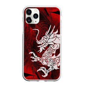 Чехол для iPhone 11 Pro матовый с принтом Chinese Dragon в городе Новоалтайск, Силикон |  | китайский дракон | монстр | силуэт | символ добра | тату | ящерица