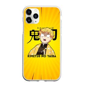 Чехол для iPhone 11 Pro Max матовый с принтом Зеницу Агацума Kimetsu no Yaiba в городе Новоалтайск, Силикон |  | demon slayer | kamado | kimetsu no yaiba | nezuko | tanjiro | аниме | гию томиока | зеницу агацума | иноске хашибира | камадо | клинок | корзинная девочка | манга | музан кибуцуджи | незуко | рассекающий демонов | танджиро