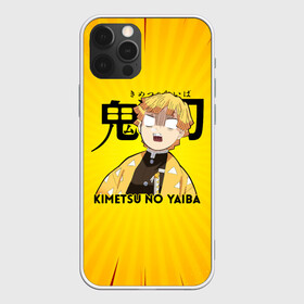 Чехол для iPhone 12 Pro Max с принтом Зеницу Агацума Kimetsu no Yaiba в городе Новоалтайск, Силикон |  | demon slayer | kamado | kimetsu no yaiba | nezuko | tanjiro | аниме | гию томиока | зеницу агацума | иноске хашибира | камадо | клинок | корзинная девочка | манга | музан кибуцуджи | незуко | рассекающий демонов | танджиро