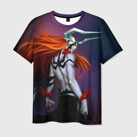 Мужская футболка 3D с принтом Bleach Ichigo Kurosaki в городе Новоалтайск, 100% полиэфир | прямой крой, круглый вырез горловины, длина до линии бедер | anime | art | bleach | ichigo | kurosaki | lorde | manga | vasto | аниме | арт | блич | ичиго | куросаки