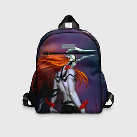 Детский рюкзак 3D с принтом Bleach Ichigo Kurosaki в городе Новоалтайск, 100% полиэстер | лямки с регулируемой длиной, сверху петелька, чтобы рюкзак можно было повесить на вешалку. Основное отделение закрывается на молнию, как и внешний карман. Внутри дополнительный карман. По бокам два дополнительных кармашка | anime | art | bleach | ichigo | kurosaki | lorde | manga | vasto | аниме | арт | блич | ичиго | куросаки