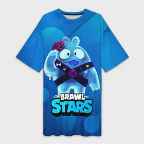 Платье-футболка 3D с принтом Сквик Squeak Brawl Stars в городе Новоалтайск,  |  | bele | belle | brawl | brawl stars | brawlstars | brawl_stars | squeak | белле | белль | бель | бравл | бравлстарс | писк | сквик