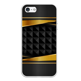 Чехол для iPhone 5/5S матовый с принтом 3D luxury black gold Плиты 3Д в городе Новоалтайск, Силикон | Область печати: задняя сторона чехла, без боковых панелей | luxury | versace | vip | абстракция | версаче | вип | паттерн | роскошь | текстуры