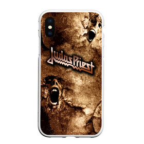 Чехол для iPhone XS Max матовый с принтом JUDAS PRIEST SCREAM в городе Новоалтайск, Силикон | Область печати: задняя сторона чехла, без боковых панелей | judas priest | гленн типтон | йен хилл | роб хэлфорд | скотт трэвис | хард рок | хеви метал