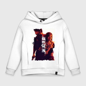 Детское худи Oversize хлопок с принтом Ellie&Joel в городе Новоалтайск, френч-терри — 70% хлопок, 30% полиэстер. Мягкий теплый начес внутри —100% хлопок | боковые карманы, эластичные манжеты и нижняя кромка, капюшон на магнитной кнопке | Тематика изображения на принте: ellie | game | joel | naughty dog | part 2 | the last of us | zombie | джоэл | зомби | одни из нас | элли