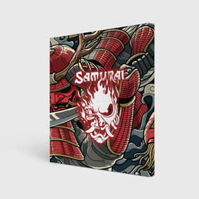 Холст квадратный с принтом SAMURAI CYBERPUNK NINJA в городе Новоалтайск, 100% ПВХ |  | 2077 | cd projekt red | cyberpunk | cyberpunk 2077 | game | samurai | арт | будущее | видеоигра | игра | киберпанк | киберпанк 2077 | киборг | киборги