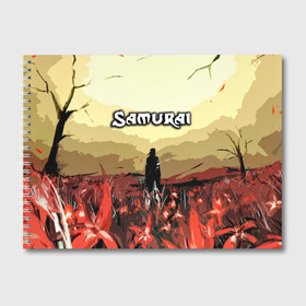 Альбом для рисования с принтом SAMURAI PROJECT RED в городе Новоалтайск, 100% бумага
 | матовая бумага, плотность 200 мг. | Тематика изображения на принте: 2077 | cd projekt red | cyberpunk | cyberpunk 2077 | game | samurai | арт | будущее | видеоигра | игра | киберпанк | киберпанк 2077 | киборг | киборги
