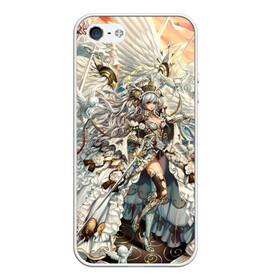 Чехол для iPhone 5/5S матовый с принтом Anime angel в городе Новоалтайск, Силикон | Область печати: задняя сторона чехла, без боковых панелей | anime | art | girl | manga | аниме | арт | девушка | крылья | манга | платье
