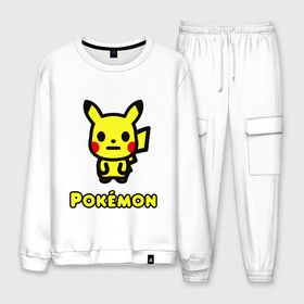 Мужской костюм хлопок с принтом POKEMON / ПОКЕМОН в городе Новоалтайск, 100% хлопок | на свитшоте круглая горловина, мягкая резинка по низу. Брюки заужены к низу, на них два вида карманов: два “обычных” по бокам и два объемных, с клапанами, расположенные ниже линии бедра. Брюки с мягкой трикотажной резинкой на поясе и по низу штанин. В поясе для дополнительного комфорта — широкие завязки | a bathing ape | bape | bape shark | bape sta | monkey | pikachu | pokemons | star | streetwear | бейп | горила | обезьянка | пикачу | покемоны. | стар | стритвеар | стритвир бренд | уличный стиль