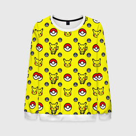 Мужской свитшот 3D с принтом PIKACHU / ПИКАЧУ  в городе Новоалтайск, 100% полиэстер с мягким внутренним слоем | круглый вырез горловины, мягкая резинка на манжетах и поясе, свободная посадка по фигуре | a bathing ape | bape | bape shark | bape sta | milo | monkey | pikachu | pokemons | star | streetwear | бейп | горила | мило. | обезьянка | пикачу | покемоны | стар | стритвеар | стритвир бренд | уличный стиль