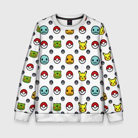 Детский свитшот 3D с принтом POKEMON / ПОКЕМОНЫ в городе Новоалтайск, 100% полиэстер | свободная посадка, прямой крой, мягкая тканевая резинка на рукавах и понизу свитшота | Тематика изображения на принте: a bathing ape | bape | bape shark | bape sta | monkey | pikachu | pokemons | star | streetwear | бейп | горила | обезьянка | пикачу | покемоны | стар | стритвеар | стритвир бренд | узор. | уличный стиль