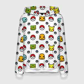 Женская толстовка 3D с принтом POKEMON / ПОКЕМОНЫ в городе Новоалтайск, 100% полиэстер  | двухслойный капюшон со шнурком для регулировки, мягкие манжеты на рукавах и по низу толстовки, спереди карман-кенгуру с мягким внутренним слоем. | a bathing ape | bape | bape shark | bape sta | monkey | pikachu | pokemons | star | streetwear | бейп | горила | обезьянка | пикачу | покемоны | стар | стритвеар | стритвир бренд | узор. | уличный стиль