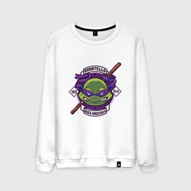 Мужской свитшот хлопок с принтом Turtles - Donatello в городе Новоалтайск, 100% хлопок |  | donatello | leonardo | michelangelo | ninja | pizza | raphael | turtles | воин | донателло | животные | комикс | комиксы | леонардо | микеланджело | мультфильм | мутант | мутанты | ниндзя | пицца | рафаэль | сплинтер | супергерой