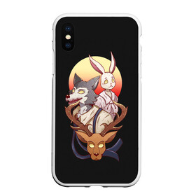 Чехол для iPhone XS Max матовый с принтом Легони х Хару х Мелон в городе Новоалтайск, Силикон | Область печати: задняя сторона чехла, без боковых панелей | anime | beastars | аниме | анимэ | биастарс | бистар | большой серый волк | легоси | мелон | хару