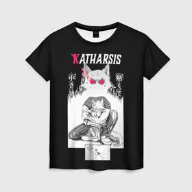 Женская футболка 3D с принтом Katharsis | Beastars в городе Новоалтайск, 100% полиэфир ( синтетическое хлопкоподобное полотно) | прямой крой, круглый вырез горловины, длина до линии бедер | anime | beastars | аниме | анимэ | биастарс | бистар | большой серый волк | легоси | хару