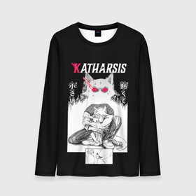 Мужской лонгслив 3D с принтом Katharsis | Beastars в городе Новоалтайск, 100% полиэстер | длинные рукава, круглый вырез горловины, полуприлегающий силуэт | anime | beastars | аниме | анимэ | биастарс | бистар | большой серый волк | легоси | хару