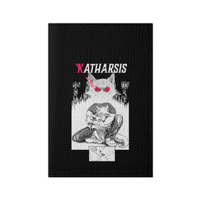 Обложка для паспорта матовая кожа с принтом Katharsis Beastars в городе Новоалтайск, натуральная матовая кожа | размер 19,3 х 13,7 см; прозрачные пластиковые крепления | anime | beastars | аниме | анимэ | биастарс | бистар | большой серый волк | легоси | хару