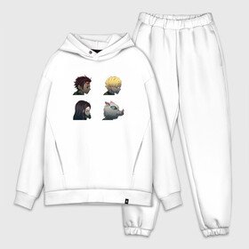 Мужской костюм хлопок OVERSIZE с принтом Kimetsu no Yaiba Demon Days в городе Новоалтайск,  |  | demon slayer | kamado | kimetsu no yaiba | nezuko | tanjiro | аниме | гию томиока | зеницу агацума | иноске хашибира | камадо | клинок | корзинная девочка | манга | музан кибуцуджи | незуко | рассекающий демонов | танджиро
