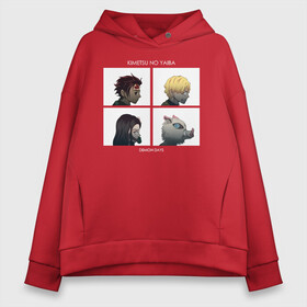 Женское худи Oversize хлопок с принтом Kimetsu no Yaiba Demon Days в городе Новоалтайск, френч-терри — 70% хлопок, 30% полиэстер. Мягкий теплый начес внутри —100% хлопок | боковые карманы, эластичные манжеты и нижняя кромка, капюшон на магнитной кнопке | demon slayer | kamado | kimetsu no yaiba | nezuko | tanjiro | аниме | гию томиока | зеницу агацума | иноске хашибира | камадо | клинок | корзинная девочка | манга | музан кибуцуджи | незуко | рассекающий демонов | танджиро