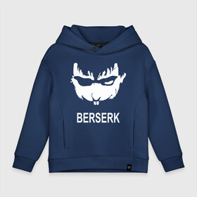 Детское худи Oversize хлопок с принтом Berserk в городе Новоалтайск, френч-терри — 70% хлопок, 30% полиэстер. Мягкий теплый начес внутри —100% хлопок | боковые карманы, эластичные манжеты и нижняя кромка, капюшон на магнитной кнопке | berserk | face | gg | manga | аниме | берсерк | герой | главный | лицо | манга | надпись | персонаж