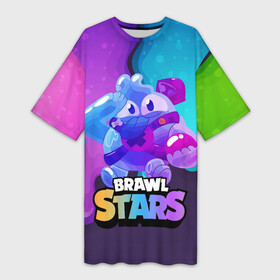 Платье-футболка 3D с принтом Сквик Squeak Brawl Stars в городе Новоалтайск,  |  | bele | belle | brawl | brawl stars | brawlstars | brawl_stars | squeak | белле | белль | бель | бравл | бравлстарс | писк | сквик